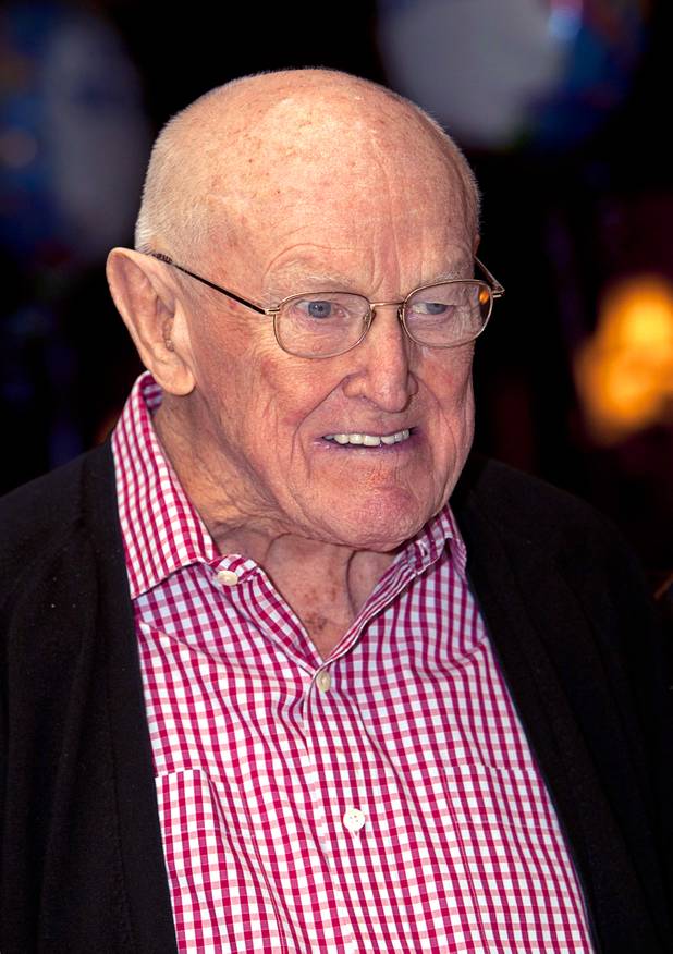 Las Vegas gaming pioneer Jackie Gaughan celebrates his 92nd birthday at the El Cortez in downtown Las Vegas, Wednesday, Oct. 24, 2012.