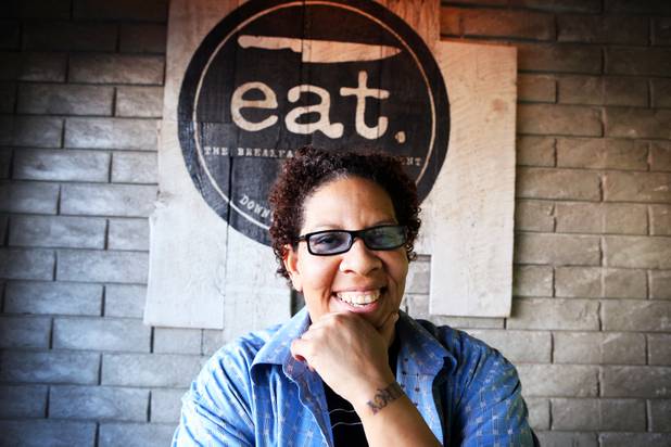 Eat restaurant owner Natalie Young at her restaurant in downtown Las Vegas on Wednesday, October 24, 2012.