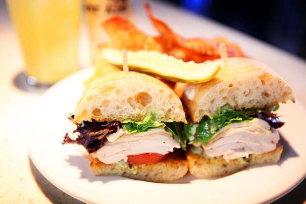 The chicken sandwich on the lunch menu at Eat restaurant in downtown Las Vegas on Wednesday, October 24, 2012.