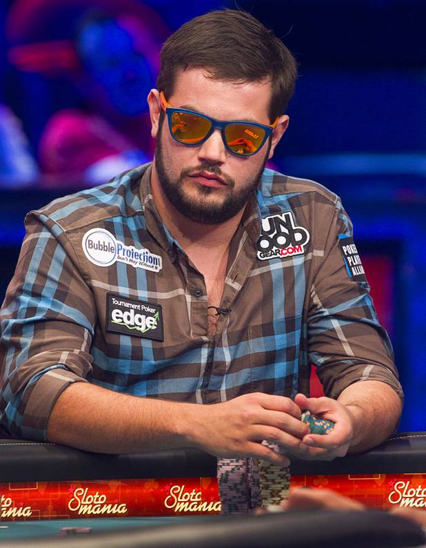 Robert Salaburu competes during the World Series of Poker Main Event final table at the Rio on Monday, Oct. 29, 2012. Salaburu finished in 8th place.