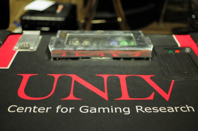 A table game is shown at the Konami Gaming Lab on Tuesday, Oct. 30, 2012. The gaming lab at UNLV gives students hands-on experience in casino management.