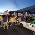 Cabbies Picket in Front of LVCC