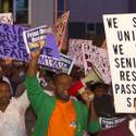 Cabbies Picket in Front of LVCC