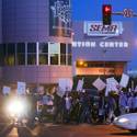 Cabbies Picket in Front of LVCC