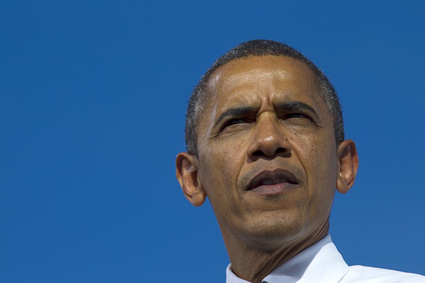 President Barack Obama speaks at a campaign rally at the Cheyenne Sports Complex near the College of Southern Nevada in North Las Vegas Thursday, Nov. 1, 2012.