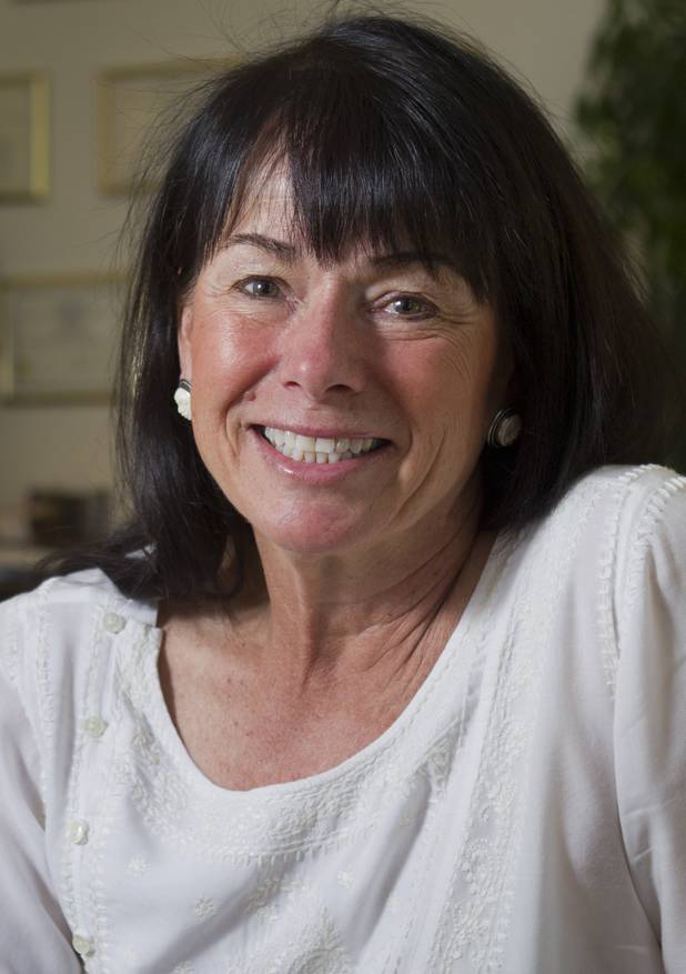 Therapist Terri Merz poses in her office Monday, Nov. 5, 2012.  