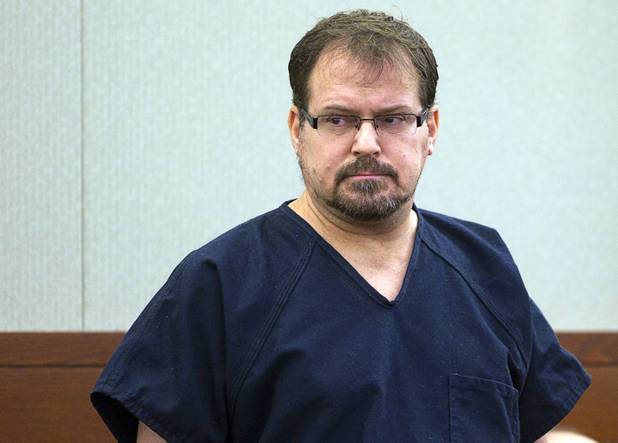 David Schubert, the former Clark County prosecutor who was arrested for buying cocaine and then fled to Mexico, appears in court at the Regional Justice Center Wednesday, November 7, 2012.
