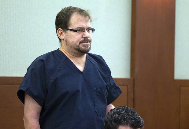 David Schubert, the former Clark County prosecutor who was arrested for buying cocaine and then fled to Mexico, appears in court at the Regional Justice Center Wednesday, November 7, 2012.