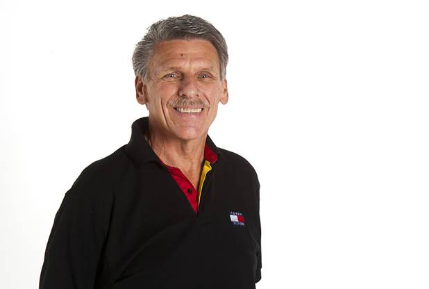Jerry Bendorf, fire captain, poses at the Las Vegas Sun photo studio Wednesday, November 7, 2012.