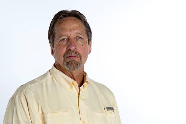 Jim Perkins, firefighter/paramedic, poses at the Las Vegas Sun photo studio Wednesday, November 7, 2012.