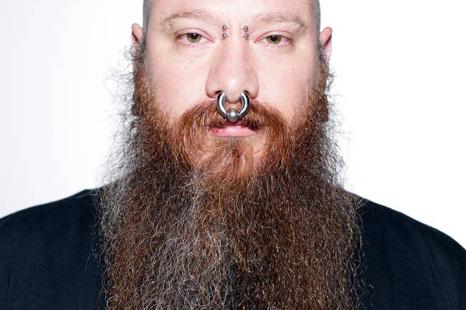 Jeremy Day of Las Vegas will compete in the full beard natural category of the 2012 National Beard and Mustache Championships held in Las Vegas on November 11. Day was photographed on November 9, 2012 in Henderson.