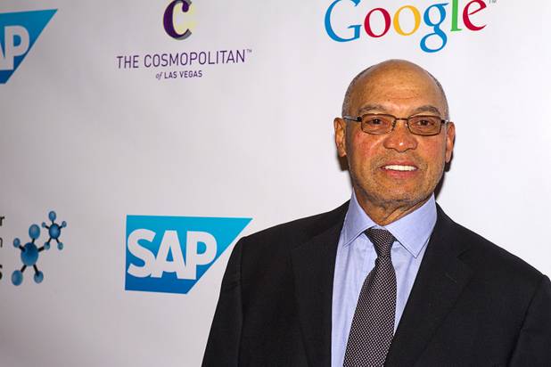 Hall of Famer Reggie Jackson poses at his 8th All-Star Celebrity Classic at the Cosmopolitan Sunday, Nov. 11, 2012. The event raised funds for the Mr. October Foundation for Kids, a charity that supports minority students pursuing education in science and technology.