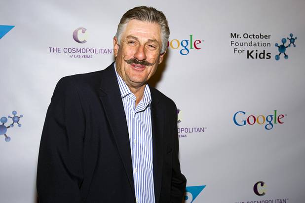 Former MLB pitcher Rollie Fingers arrives for Reggie Jackson's 8th All-Star Celebrity Classic at the Cosmopolitan Sunday, Nov. 11, 2012. The event raised funds for the Mr. October Foundation for Kids, a charity that supports minority students pursuing education in science and technology.