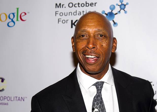 R&B singer  Jeffrey Osborne arrives for Reggie Jackson's 8th All-Star Celebrity Classic at the Cosmopolitan Sunday, Nov. 11, 2012. The event raised funds for the Mr. October Foundation for Kids, a charity that supports minority students pursuing education in science and technology.