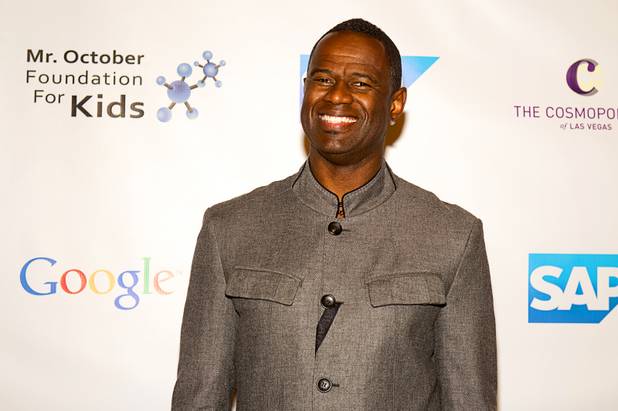 Brian McKnight arrives for Reggie Jackson's 8th All-Star Celebrity Classic at the Cosmopolitan on Sunday, Nov. 11, 2012. The event raised funds for the Mr. October Foundation for Kids, a charity that supports minority students pursuing education in science and technology.