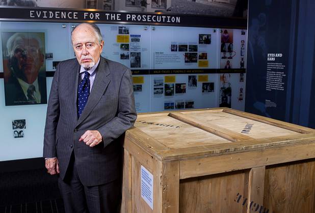 G. Robert Blakey poses at the Mob Museum in downtown Las Vegas Tuesday, Nov. 13, 2012.