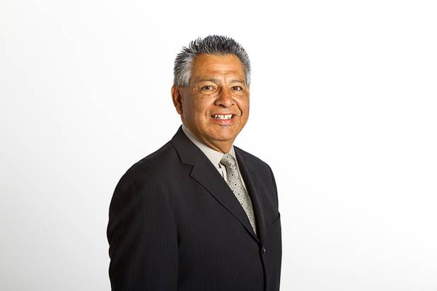 Joe Hernandez, president/COO of Branch-Hernandez & Associates Insurance Services, poses before an economic roundtable discussion at the Las Vegas Sun Wednesday, November 14, 2012.