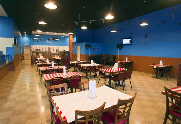 The dining area of the California Crab, a restaurant at 9560 S. Eastern Ave. Sunday, November 18, 2012. The restaurant used to be a Filipino market.