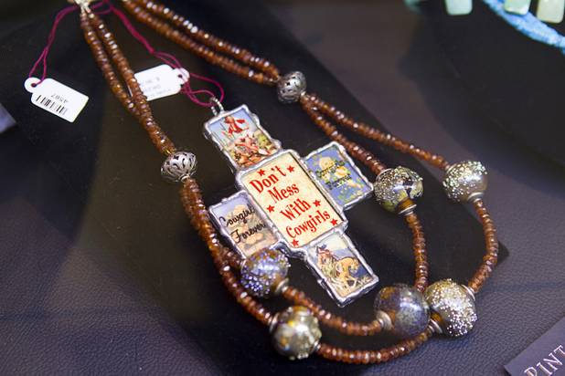 Jewelry is displayed at the Pinto Ranch western wear store in the Fashion Show Mall Monday, November 19, 2012.