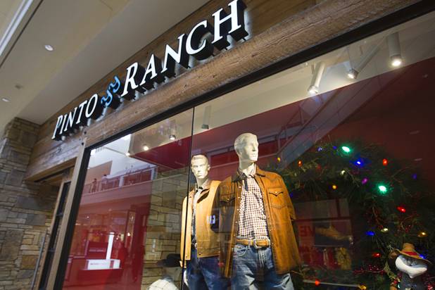 The exterior of the Pinto Ranch western wear store in the Fashion Show Mall Monday, November 19, 2012.