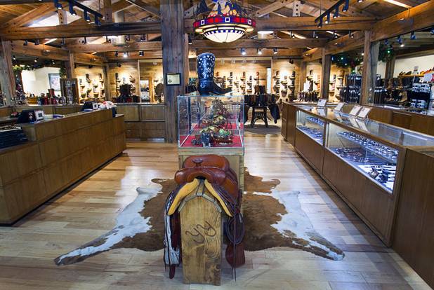 A view of the Pinto Ranch Western wear store in the Fashion Show Mall on Monday, Nov. 19, 2012.