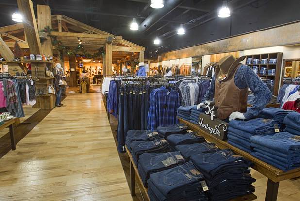 Menswear is displayed at the Pinto Ranch western wear store in the Fashion Show Mall Monday, November 19, 2012.