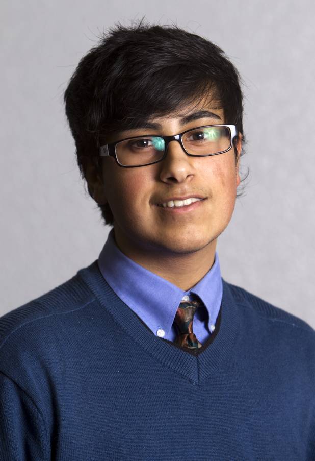 Ahmad Bhatti of Green Valley School, a 2012 Las Vegas Sun Youth Forum representative, poses during the annual Sun Youth Forum at the Las Vegas Convention Center Tuesday, November 20, 2012.