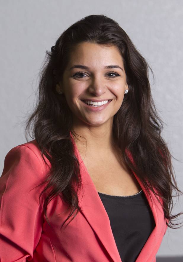 Anna Ziai of Coronado High School, a 2012 Las Vegas Sun Youth Forum representative, poses during the annual Sun Youth Forum at the Las Vegas Convention Center Tuesday, November 20, 2012.