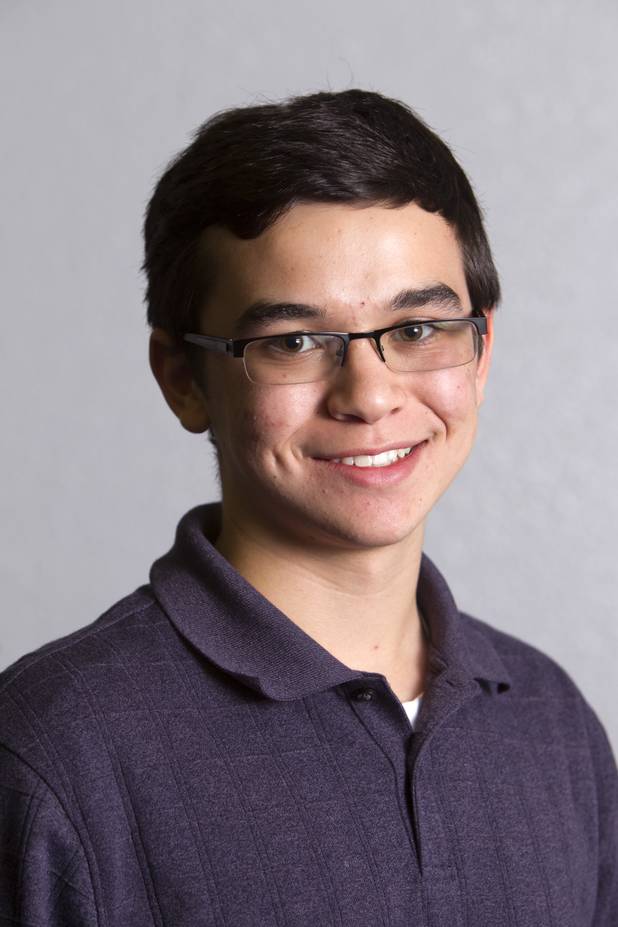 Carson Wilson of Shadow Ridge High School, a 2012 Las Vegas Sun Youth Forum representative, poses during the annual Sun Youth Forum at the Las Vegas Convention Center Tuesday, November 20, 2012.