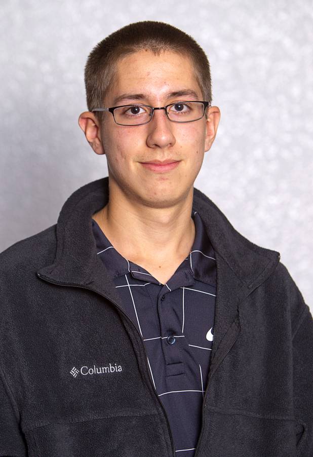 Joseph Bennecke of Desert Oasis High School poses after winning a college scholarship during the annual Las Vegas Sun Youth Forum at the Las Vegas Convention Center Tuesday, November 20, 2012.