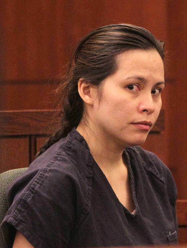 Sounilak Ouchlaeun appears in court at the Regional Justice Center in Las Vegas on Tuesday, November 27, 2012. Ouchlaeun is charged with murder with a deadly weapon for running over her boyfriend with a car.