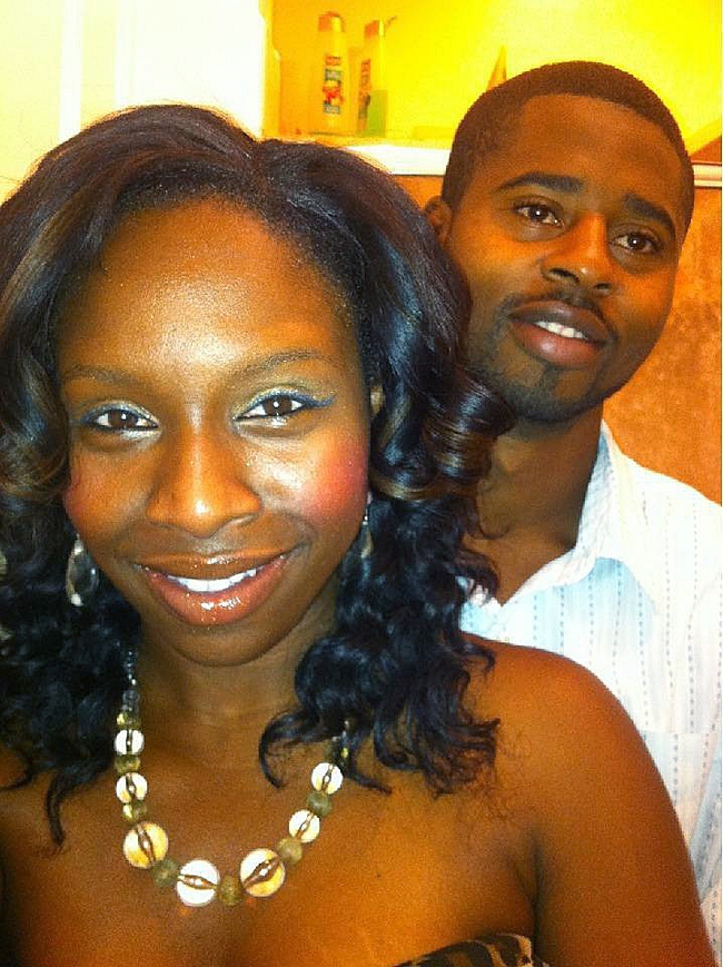Dina and Markiece Palmer are shown in a photo from the Facebook page of Dina Palmer.