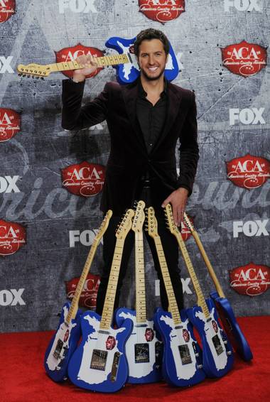 Luke Bryan at the 2012 American Country Awards at Mandalay Bay on Monday, Dec. 10, 2012.