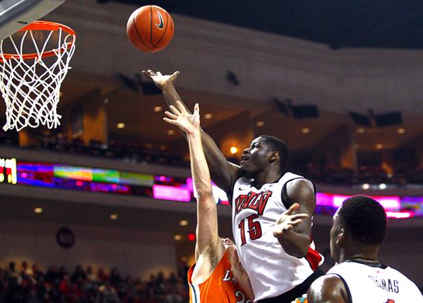 UNLV's Anthony Bennett puts up a shot during the Rebel's game against the La Verne Leopards at the Orleans Arena Thursday, Dec. 13, 2012.