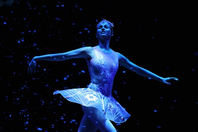 Alissa Dale performs as Winter Fairy during a dress rehearsal for Nevada Ballet Theatre's "The Nutcracker" at the Smith Center in Las Vegas on Thursday, December 13, 2012.