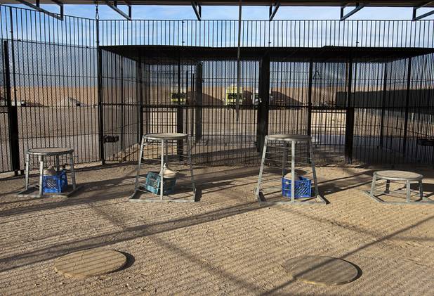 A lion training area is shown at the Lion Habitat Ranch in Henderson  Sunday, Dec. 16, 2012. The habitat used to provide lions to the lion habitat at the MGM Grand but is now open to the public. The MGM's lion habitat closed in January 2012.