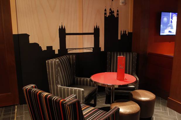 A view of the Gordon Ramsay Pub & Grill in Caesars Palace Monday, Dec. 17, 2012.