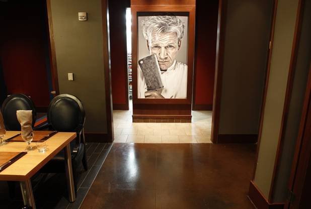 A view of the Gordon Ramsay Pub & Grill in Caesars Palace Monday, Dec. 17, 2012.