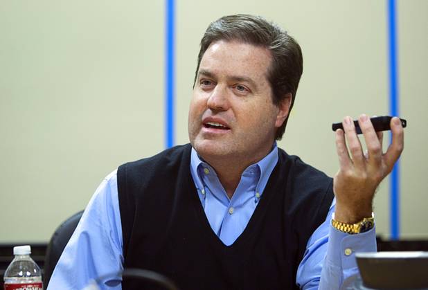 Mark James, president/CEO of Frias Transportation Infrastructure (FTi), holds a ...