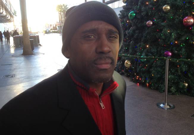 Tony Trim had just move to Las Vegas form Oakland when he was interviewed about the supposed Mayan Apocalypse on Dec. 20, 2012, on Fremont Street in downtown Las Vegas.