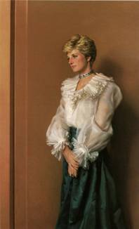Official Portrait of H.R.H. The Princess of Wales, 1994, by Nelson Shanks.