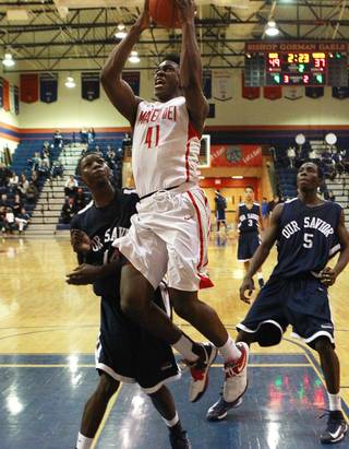 Mater Dei forward Stanley Johnson plays during the inaugural Jerry Tarkanian Classic Thursday, Dec. 20, 2012.