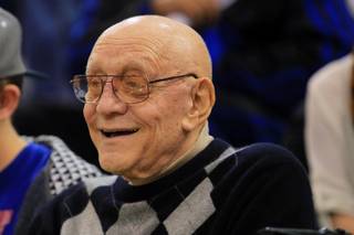 Jerry Tarkanian is seen between games in the inaugural  Jerry Tarkanian Classic Thursday, Dec. 20, 2012.