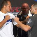 Junior Dos Santos and Cain Velasquez at UFC155 News Conference