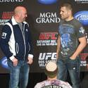 Junior Dos Santos and Cain Velasquez at UFC155 News Conference