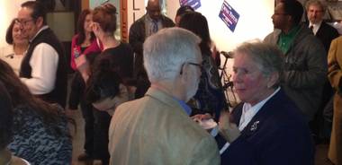 Supporters of Congresswoman Dina Titus of all political persuasions gather at The Beat to watch her swearing-in and celebrate her official return to Congress.