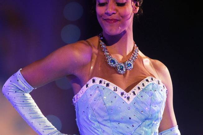Soniah Spence performs as Tiana from "Princess and the Frog" during "Disney on Ice: Dare to Dream" at the Thomas & Mack Center in Las Vegas on Wednesday, January 17, 2013.