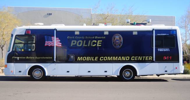 The Clark County School District Police held a media tour on Friday, Jan. 18, 2013. 