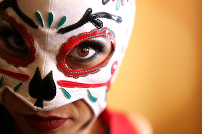 Azucar of Women of Wrestling at the Eastside Cannery  in Las Vegas on Saturday, January 19, 2013.