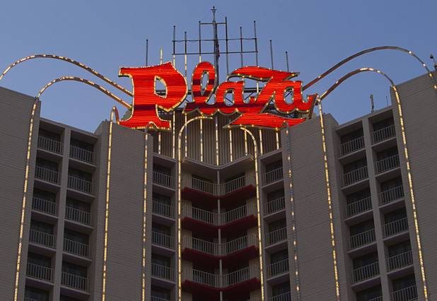 An exterior view of the Plaza casino in downtown Las Vegas, Sunday, Jan. 20, 2013.